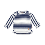 Bess - Blauw/wit gestreepte T-shirt met lange mouwen
