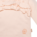 Bess - Roze trui met ruffles
