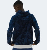 Bellaire - Blauwe all-over geprinte hoodie