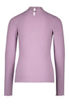 Like FLO - Lila T-shirt met lange mouwen, met een kanten hals