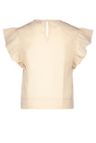 Like FLO - Lichtroze : beige blouse met ruffles