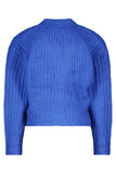 Like FLO - Blauw gebreid vest