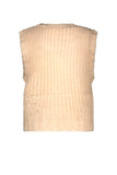 Like FLO - Lichtroze : beige gebreide debardeur
