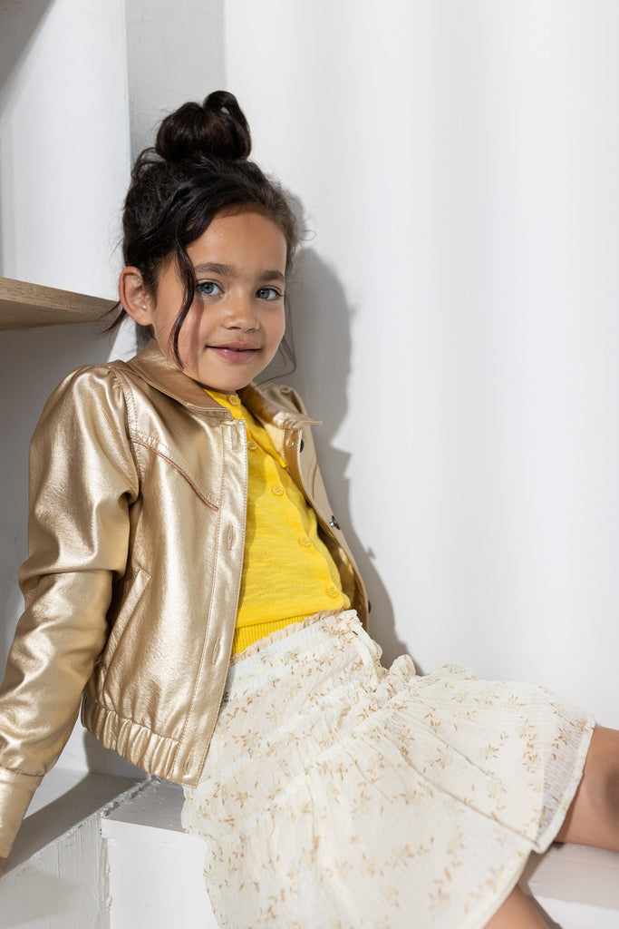 Like FLO Gouden leren jasje – Neuze Kinderkleding