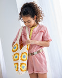 Like FLO - Lichtroze playsuit