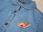 Like FLO - Bloesje in jeansstof