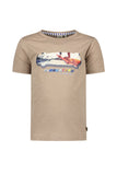 Like FLO - Bruin T-shirt met skateboard
