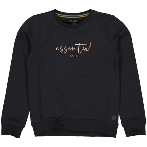 LEVV - Donkergrijze sweater 'essential soul'