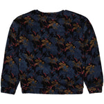 LEVV - Donkere sweater met bloemenprint