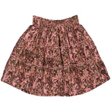 LEVV - Rok met bruin/roze vlekkenprint
