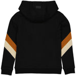 LEVV - Zwarte hoodie met strepen op de mouwen
