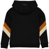 LEVV - Zwarte hoodie met strepen op de mouwen
