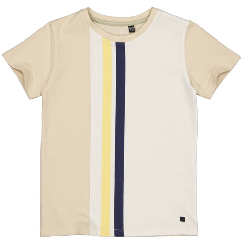 LEVV - Lichte T-shirt met verticale strepen