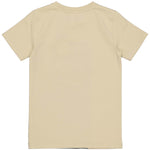 LEVV - Lichtgrijze T-shirt met een oudgroen vlak