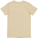 LEVV - Lichtgrijze T-shirt met een oudgroen vlak