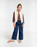 American Outfitters - Beige gilet uit nep bont