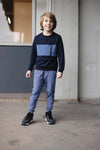 LEVV - Donkerblauwe sweater
