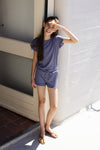 LEVV - Blauwe short