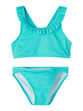 Name it - Blauwe bikini met franjes aan de bandjes