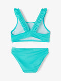 Name it - Blauwe bikini met franjes aan de bandjes