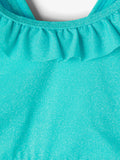 Name it - Blauwe bikini met franjes aan de bandjes