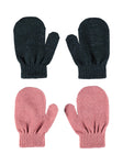 Name it - Set van 2 paar wanten (Roze & donkerblauw)
