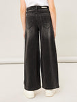 Name it - Zwarte jeansbroek met wijde pijpen
