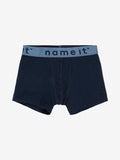 Name it - 2 donkerblauwe boxershorts (met wilde dieren)
