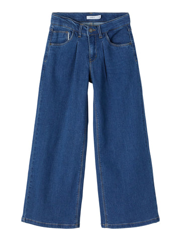 Name it - Blauwe jeansbroek met wijde pijpen