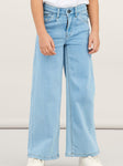 Name it - Lichtblauwe wijde broek
