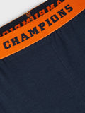 Name it - Donkerblauwe pyjama met basketprint
