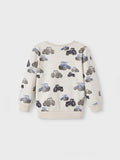 Name it - Beige sweater met tractors