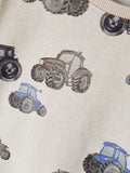 Name it - Beige sweater met tractors