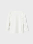 Name it - Witte T-shirt met lange mouwen met beer