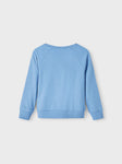 Name it - Lichtblauwe sweater met witte bloemetjes