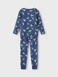 Name it - Donkerblauwe pyjama met raketten