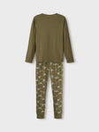 Name it - Kakigroene pyjama met dino's