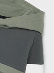 Name it - Hoodie in colorblock (Groen-/grijstinten)