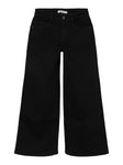 Name it - Zwarte jeansbroek met wijde pijpen