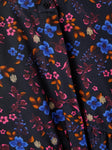 Name it - Donkerblauwe bloemenjurk