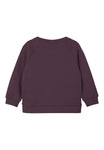 Name it - Bordeaux sweater met witte bloemetjes