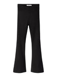 Name it - Zwarte stoffen broek met wijde pijpen