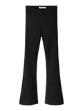 Name it - Zwarte stoffen broek met wijde pijpen