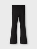 Name it - Zwarte stoffen broek met wijde pijpen