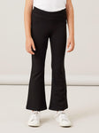Name it - Zwarte stoffen broek met wijde pijpen