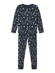 Name it - Donkerblauwe pyjama met ruimteprint
