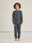 Name it - Donkerblauwe pyjama met ruimteprint