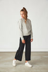 Name it - Zwarte, wijde 7/8 broek