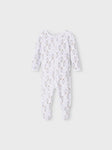 Name it - Set van 2 lila pyjama's met voetjes