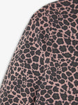 Name it - Donkerroze pyjama met panterprint